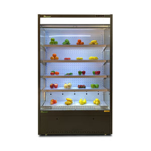 5 étagères portes en verre ouvertes stockage de légumes/fruits petites armoires à rideaux d'air <span class=keywords><strong>Mini</strong></span> refroidisseur - Product Image 3