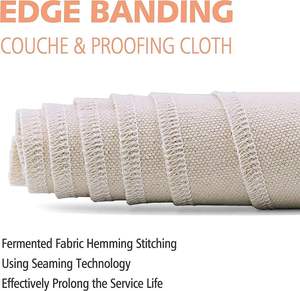 <span class=keywords><strong>Toile</strong></span> de coton naturel Couche de pâte de boulanger Pain fait maison Baguette Couche de cuisson Levain Fermentation Pain Tissu d'épreuvage - Product Image 4
