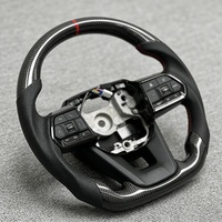Volant en cuir et fibre de carbone personnalisé pour Toyota Alphard Land Cruiser Prado Highlander Vellfire LC300 en stock