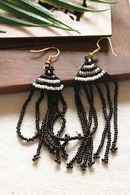 ต่างหูห่วงประดับลูกปัดปักมือสุดหรู เครื่องประดับผู้หญิงทันสมัยจากอินเดีย ราคาดีที่สุด - Product Image 3