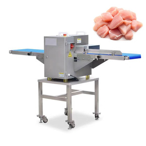 Machine commerciale multifonctionnelle de découpe de cubes de viande Machine automatique de découpe de viande de chèvre Cube de boeuf Machine de découpe de poulet congelé - Product Image 6