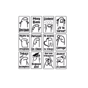 Set de Sellos de Madera con Diseño de Animales de Dibujos Animados, Sellos de Goma para Diario, Álbum de Recortes, Tareas Escolares - Product Image 5