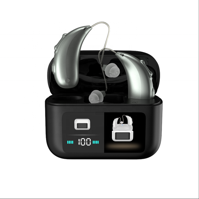 Royal F-AID4 Rechargeable Bluetooth 5.3 ITE Hearing Aids with APP Fit |16-Channel Digital Noise Reduction IPX6 Waterproof
