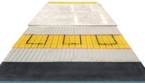 <span class=keywords><strong>Membrane</strong></span> chauffante pour plancher, tapis chauffant certifié CUPC, chauffage au sol en carrelage, décollement, imperméabilisation, prévention des fissures, gestion des vapeurs - Product Image 3