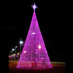 Outdoor Bunte große led dekoration Weihnachten baum licht für weihnachten urlaub dekoration shopping mall