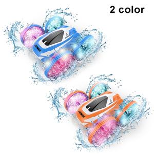 Montre à double mode avec détection de gestes, télécommande, voiture cascadeuse, jouet amphibie, voiture radiocommandée 360 rotation, voiture pour enfant avec lumière - Product Image 2