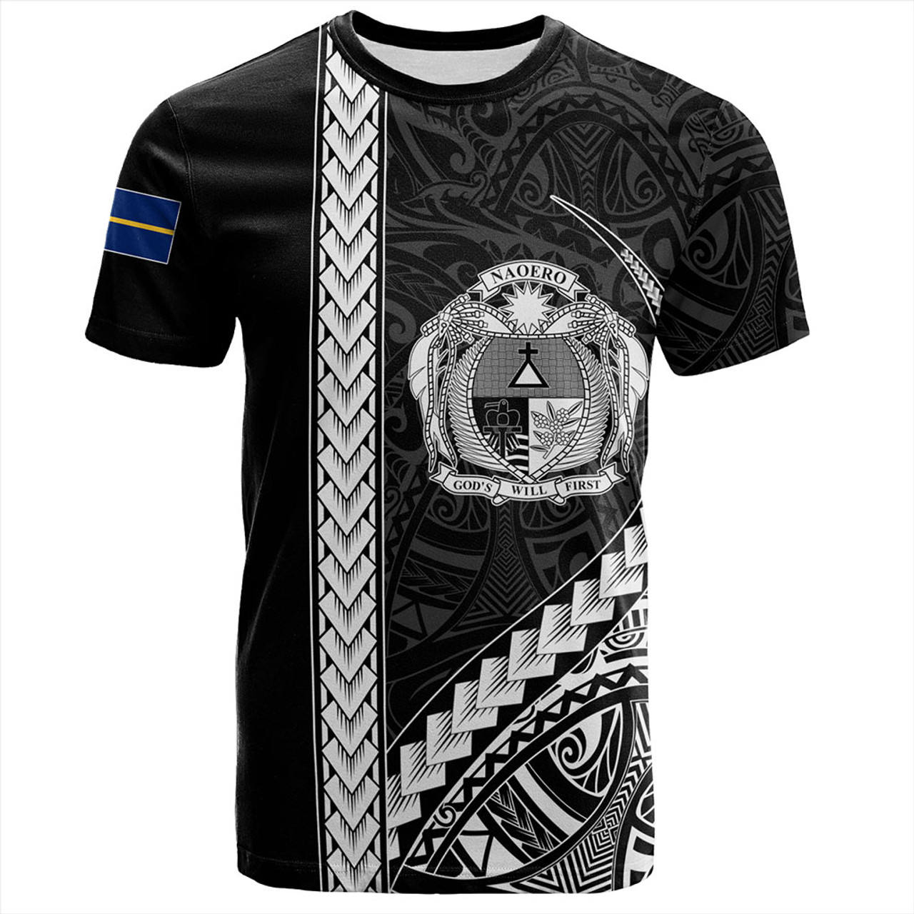 Camisa Nauru para Homens com Estampa Tradicional e Personalizada, image size:1280x1280