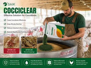 SAIK Cocciclear, Golosinas para Animales, Vitaminas y Electrolitos, Previene la Coccidiosis, Detiene la Diarrea Sangrienta, Alivia los Problemas Intestinales - Product Image 3