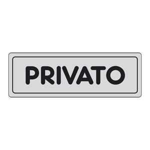Etichetta 'PRIVATE' 15x5 cm - Product Image 1