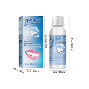 Nouveau kit de réparation <span class=keywords><strong>dentaire</strong></span> temporaire, dents artificielles modelables pour les dents manquantes ou cassées, colle solide, prothèse <span class=keywords><strong>dentaire</strong></span> en acrylique, fausses dents - Product Image 4