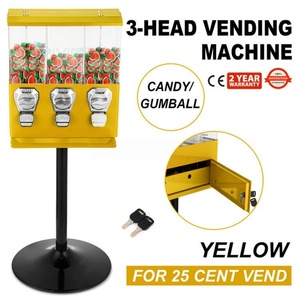 Distributeur de bonbons et de jouets en capsules à 3 têtes, commercial, avec support, garantie 1 an - Product Image 6