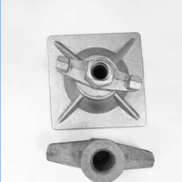Écrous à oreilles pour construction industrielle et barres de tirage, écrous de coffrage - Pièces de connexion pour échafaudages en acier peint/galvanisé