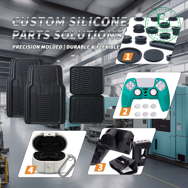 Custom Automotive Rubber Parts Factory Injection Molding of Flexible Silicone Rubber High Quality Auto Silicone Accessories