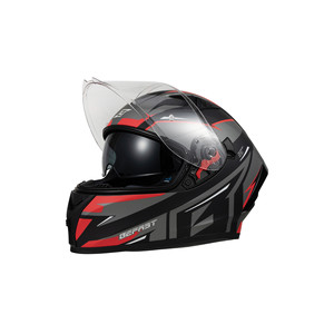 Befast Casco integral con visera doble Befast Dinamic Red Graphics S - Product Image 4