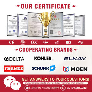 Grifo de Cocina de Latón Ecológico con Certificación LEED, Grifo Comercial para Fregadero, Grifo de Plomería Montado en la Pared - Product Image 4