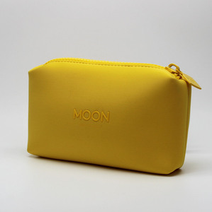 Bolsa de maquillaje de neopreno impermeable con logotipo personalizado, neceser de viaje para cosméticos, organizador de artículos de tocador de gran capacidad, bolsa de lavado portátil, regalo para mujer - Product Image 1