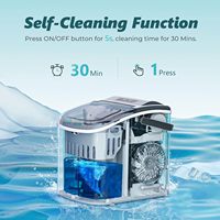 Commande en gros Prix EUHOMY 9 Cubes en 6 Mins 12KG/jour Machine à glaçons Bullet Home Machine Comptoir ETL Certifié Cube Machine à glaçons