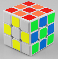 Porte-clés mini cube 3CM, cadeau promotionnel, cube magique en plastique ABS, jouet éducatif STEM 3x3