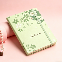 Carnet A5 à couverture souple, esthétique Kawaii, bloc-notes mignon, design personnalisé, imprimé floral, carnets A5 floraux pour filles, cadeau pour notes quotidiennes
