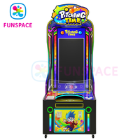 Funspace Machine de jeu vidéo d'arcade à monnayeur en métal, écran 55 pouces, jeu de lancer de balles avec récompenses, garantie 1 an, version anglaise