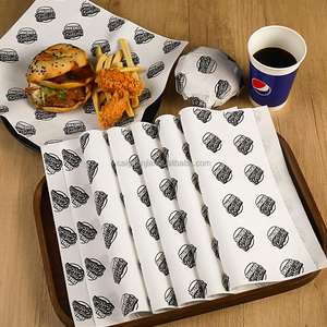 Papier de cuisson anti-graisse, papier pour assiettes, papier jetable pour plateaux à gâteaux, papier personnalisé pour hamburger, à emporter - Product Image 1