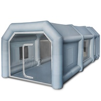 Grande cabine de pulvérisation gonflable extérieure pour gros camion 9m x 5m à vendre