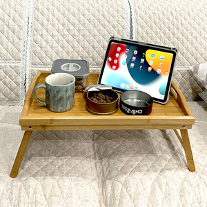 Bamboo Multifunctional Lazy <b>Folding</b> <b>Table</b>, Bedside Bay Window <b>Small</b> <b>Table</b>, Dormitory Simple Computer <b>Table</b> with Legs, Tea Tray, - Product Image 1