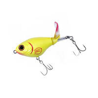 Nouveau Modèle 75mm 17g Propeller Jointed Wholesale Whopper Popper Leurre Artificiel Flottant pour Carpe Crankbait