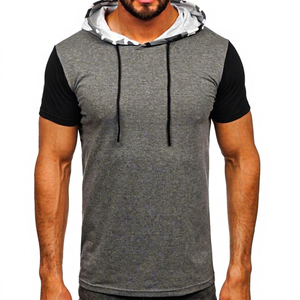 Camisetas con Capucha para Hombre al por Mayor, la Mejor Calidad, Impresión Personalizada, Ecológicas, de Secado Rápido, Transpirables, Estilo Deportivo, OEM - Product Image 1