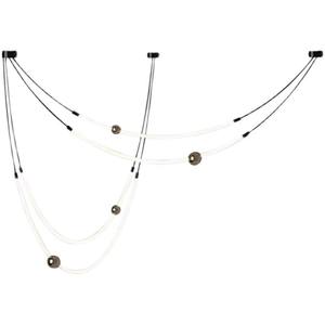 โคมไฟเพดานทรงเส้นตรงสไตล์นอร์ดิก โพสต์โมเดิร์น ดีไซน์สร้างสรรค์ เรียบง่าย ศิลปะ สำหรับร้านอาหาร บาร์ เคาน์เตอร์ แสงหรูหรา โคมไฟระย้าทรงยาว - Product Image 1