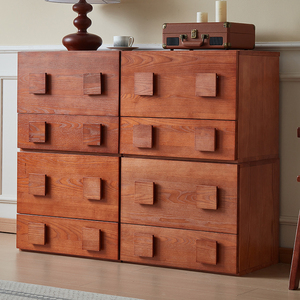Gabinete Carmen de Estilo Moderno de Mediados de Siglo, Gabinete de Almacenamiento Lateral de Madera Sólida Combinable, Mueble para el Hogar de Diseño Retro - Product Image 2