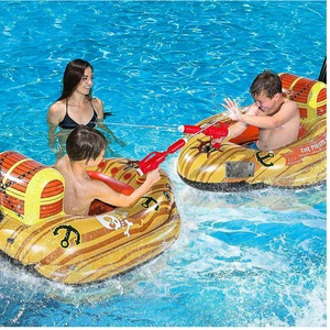 PVC <b>Pirate</b> <b>Ship</b> <b>Inflatable</b> Float 110CM With Water Gun For Kids Pool Play - Product Image 1