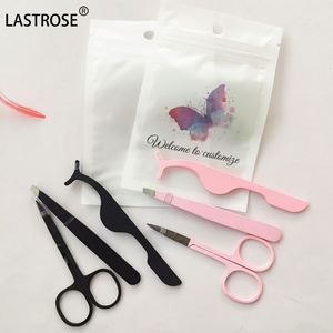 Juego de Pinzas para Pestañas de Acero Inoxidable al por Mayor, Juego de Pinzas para Cejas OEM, Marca Privada, Logotipo Personalizado - Product Image 3