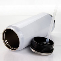 Topjlh Gobelet isotherme sous vide en acier inoxydable 500 ml avec bec verseur, bouteille d'eau à double paroi pour le bureau et l'extérieur