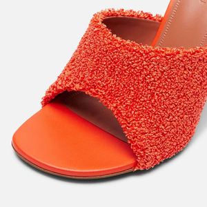 Big Size 45 Women's Open Toe Sandals Designer Style Summer on Mules Pumps Irregular High Hook Heels <b>Shoes</b> - Product Image 5