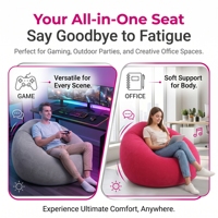 Fauteuil gonflable portable et écologique de style américain pour balcon de chambre, idéal pour regarder des vidéos en extérieur ou en camping