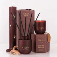 AIKUN OEM ODM, Set de Regalo de Difusor de Aromas y Velas con Productos de Aromaterapia para el Hogar, Etiqueta Privada, Pedido de Prueba, Respuesta Rápida al Mercado