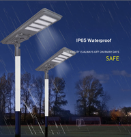 IP65 tout en un lampadaire solaire 8000 lumens installation de 8 à 9 mètres avec fonction de temps/télécommande/capteur en option utilisant dans la ville du parc
