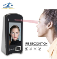 HFSecurity X05 Iris y reconocimiento de huellas dactilares Batería de litio incorporada Reloj de tiempo Soporte 4G Control de acceso para la empresa