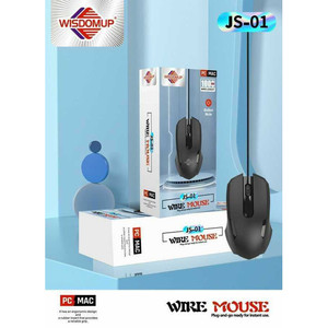 Ratón óptico ergonómico con cable para PC y Mac Estilo mini RGB con botón silencioso Diseño líquido 3D de plástico y metal - Product Image 1