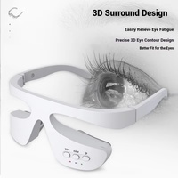 Masseur oculaire à lumière rouge personnalisé avec logo, compresse chaude, anti-rides, élimination des cernes, appareil de beauté pour les yeux 3D