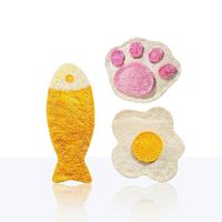 Juego de Juguetes Dentales para Gatos de Luffa Sostenible, Precio de Fábrica al por Mayor, Formas y Marcas Personalizadas Disponibles, OEM/ODM