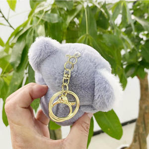 Dessin animé Koala peluche pendentif Figure porte-clés poupée saisir Machine poupée fille amoureux petit cadeau en gros - Product Image 5