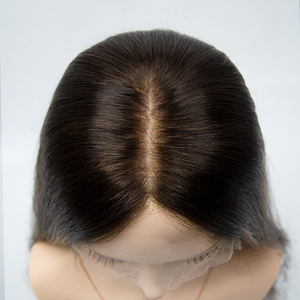 库存犹太假发欧洲人发棕色金色高光丝绸底座高清蕾丝上衣犹太犹太假发 - Product Image 4