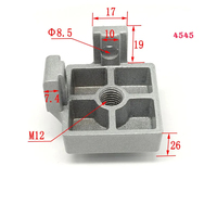 3030 4040 connecteur de pied de support fixe en profilé d'aluminium avec écrou et vis M8 M10 pour supports de profilé en aluminium connecteur d'outil