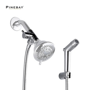 PINEBAY хорошего качества для ванной комнаты, пластиковый душ, биде, латунный кран, портативный ручной распылитель для биде для женщин - Product Image 2