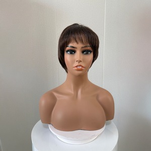 Moule de tête de perruque à double épaule en PVC, nouveau moule à aiguille, demi-corps, mannequin féminin, vitrine - Product Image 2
