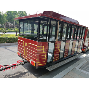 चीन के शीर्ष निर्माता आकर्षण पर्यटक डीजल इलेक्ट्रिक रोड ट्रेन - Product Image 4