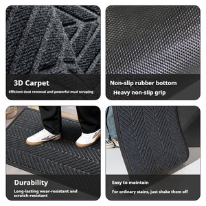 Độc quyền mới hiện đại Thiết kế thương mại lối vào thảm tùy chỉnh in cửa trước mat với logo có thể giặt sàn mat - Product Image 3