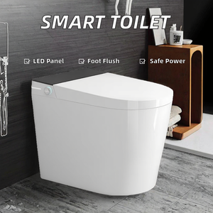 Siège de toilette intelligent avec couvercle automatique, sans pression d'eau, commande vocale, désinfection UV, jet de bulles instantané inclus - Product Image 6